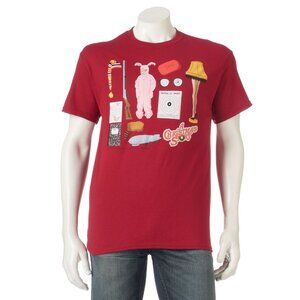 New! A Christmas Story Movie T-Shirt Leg Lamp Bunny Suit Dirigible